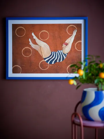 Svela illustratie met lijst 52x47 cm - Bruin - Bloomingville