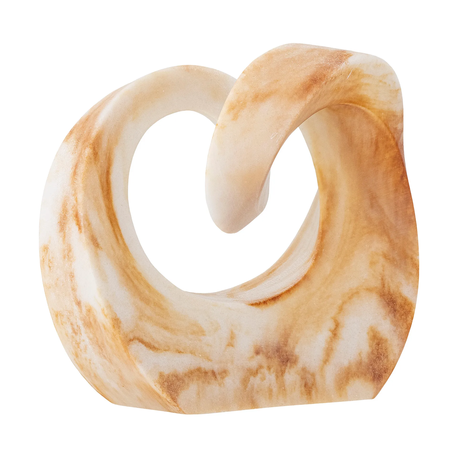 Swirl decoratie, Bruin Bloomingville