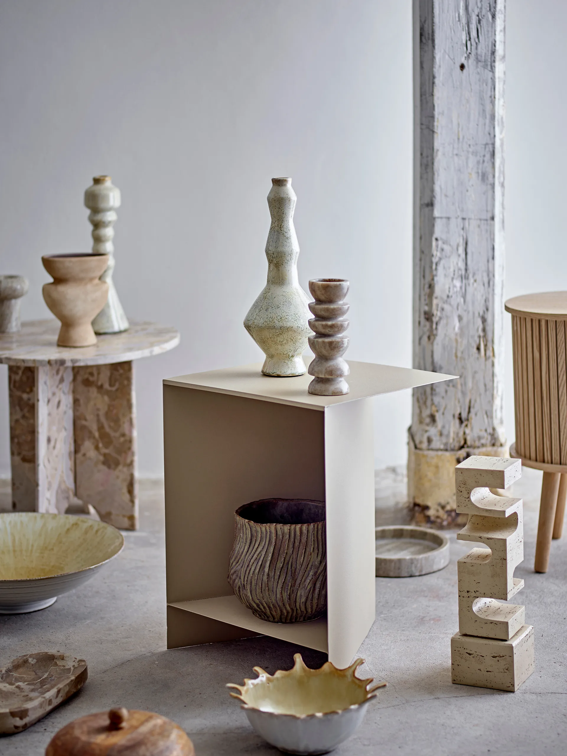 Tasha bijzettafel 35x45 cm, Natuur Bloomingville