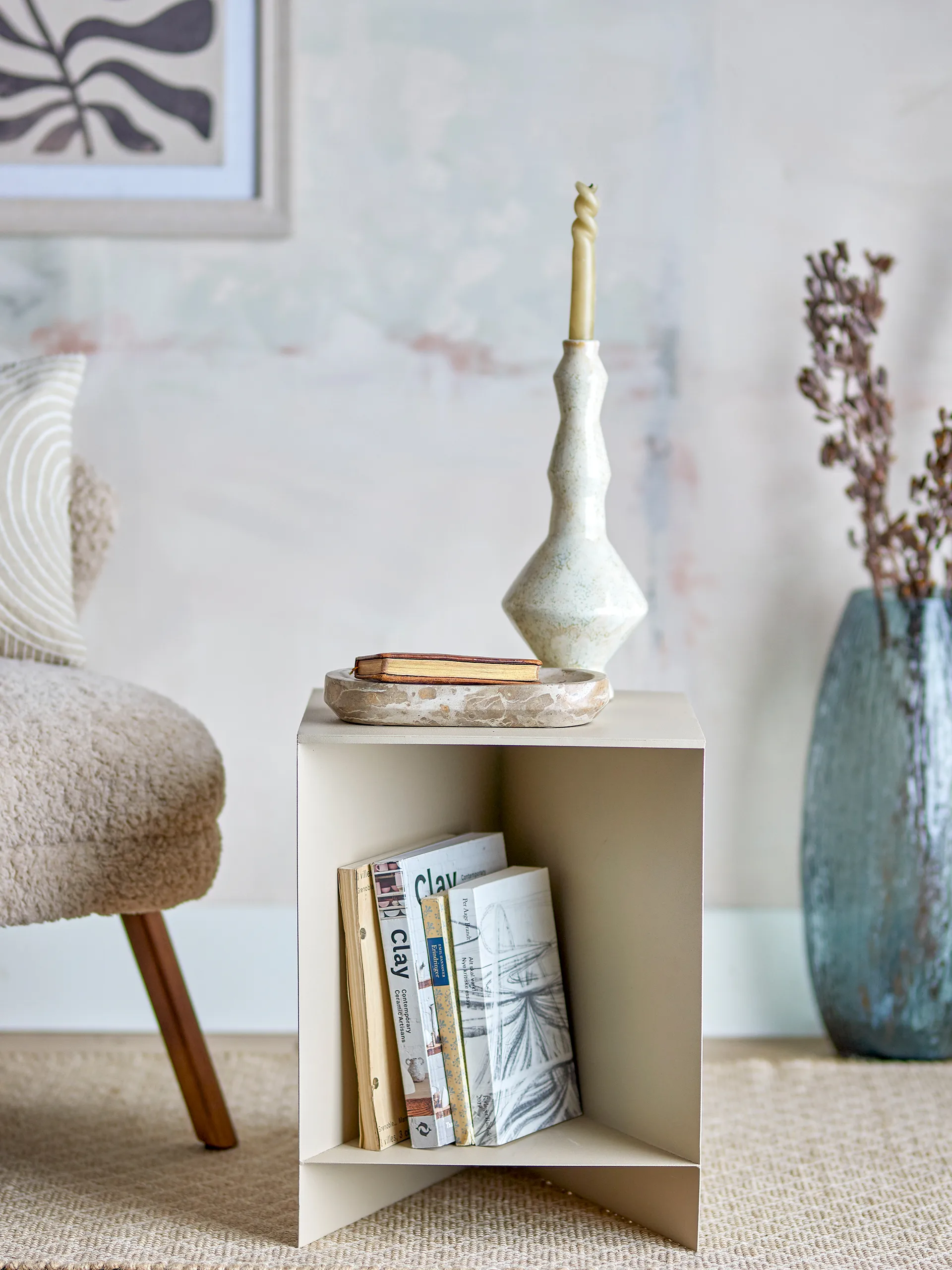 Tasha bijzettafel 35x45 cm, Natuur Bloomingville