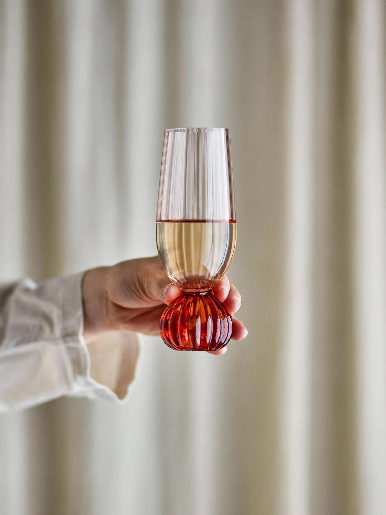 Taurin champagneglas 25 cl, Roos Bloomingville