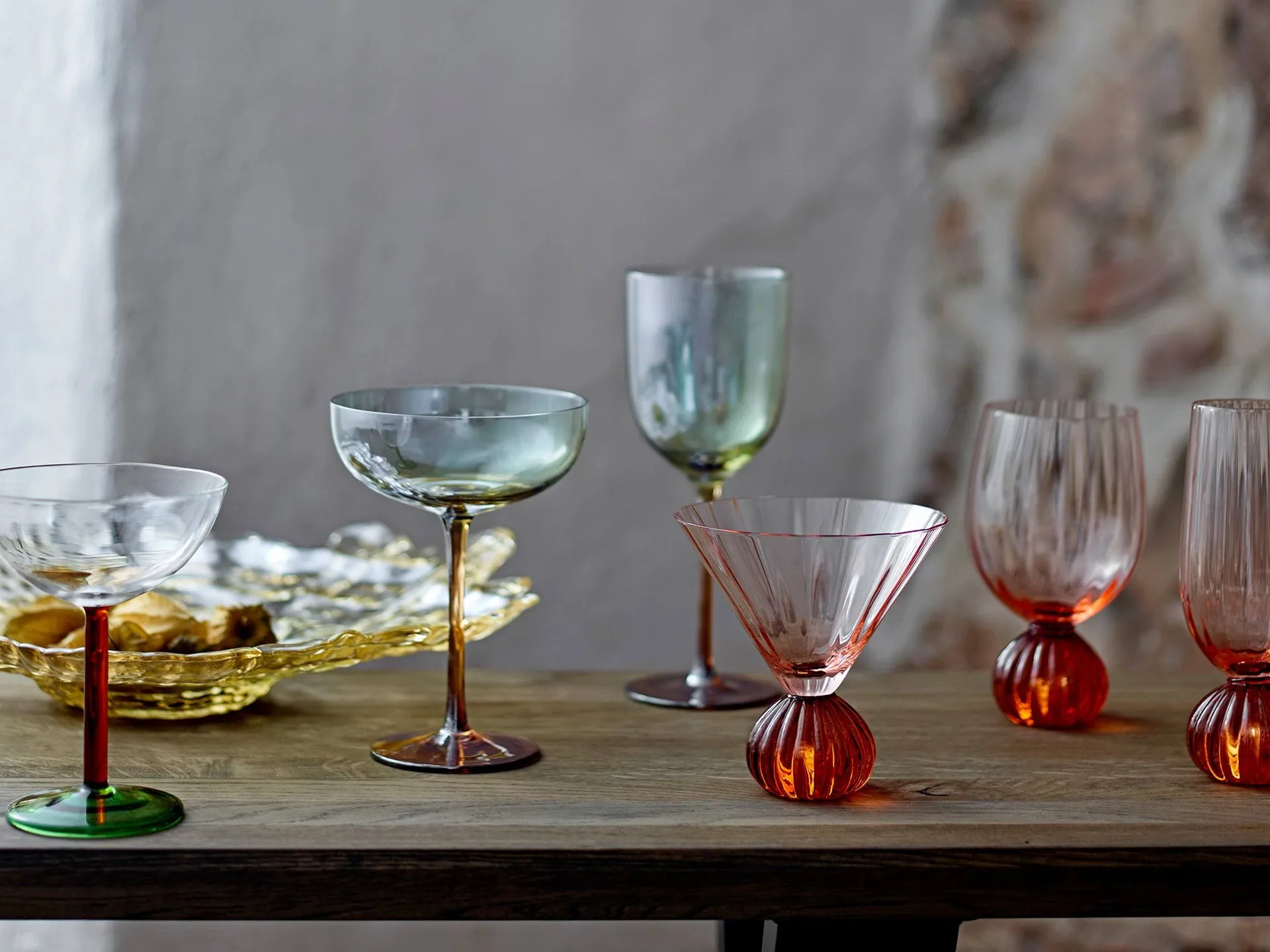 Taurin wijnglas 43 cl, Roos Bloomingville