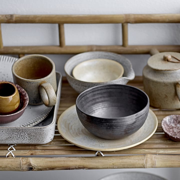 Thea bord aardewerk grijs, 20 cm Bloomingville