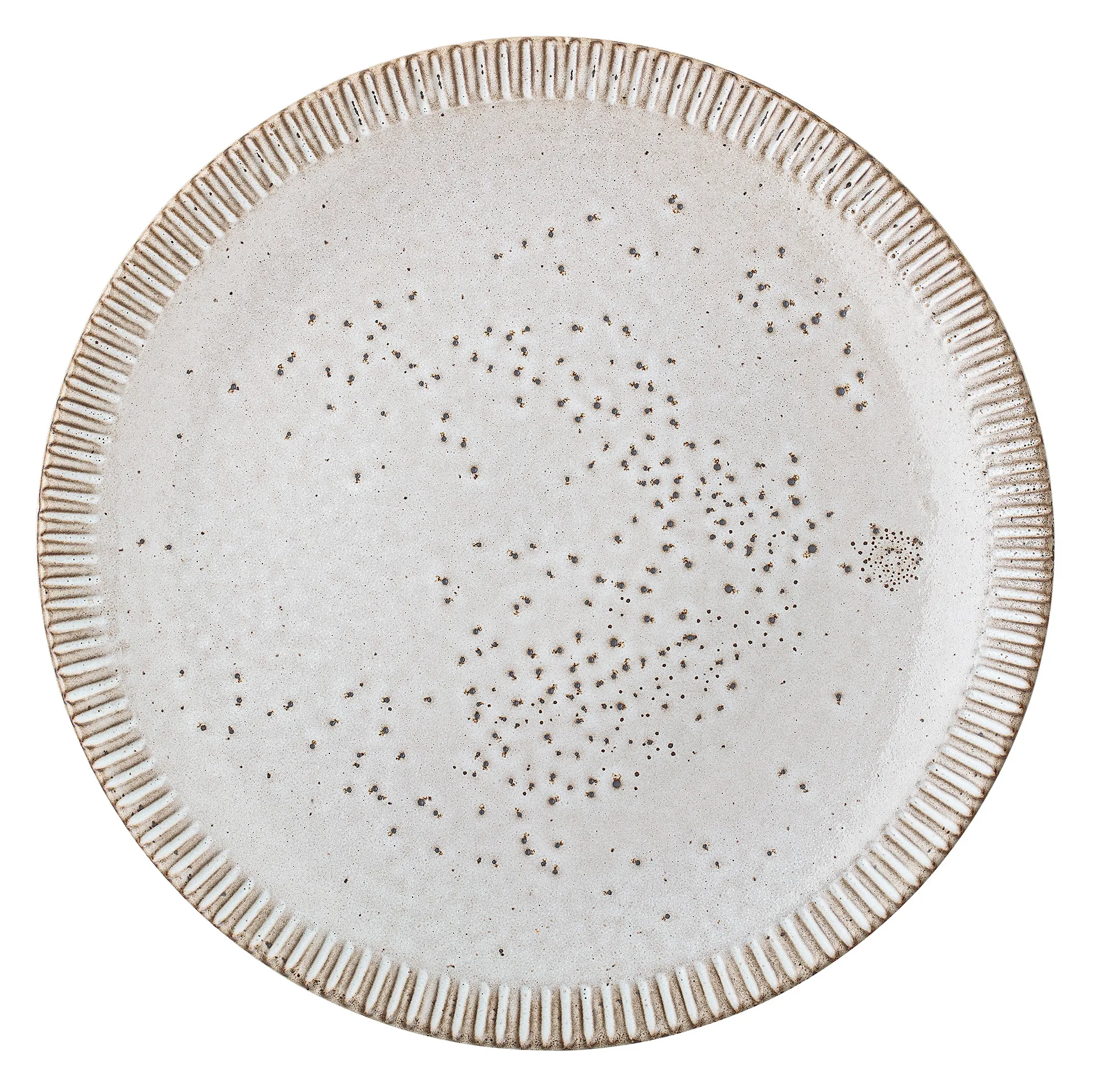 Thea bord aardewerk grijs, 27 cm Bloomingville