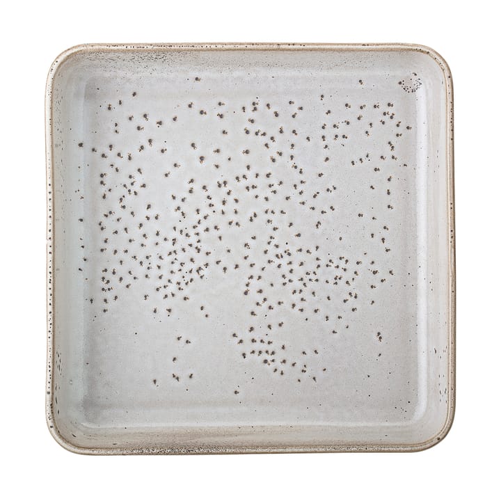 Thea serveerschaal aardewerk 25x25 cm, Grijs Bloomingville