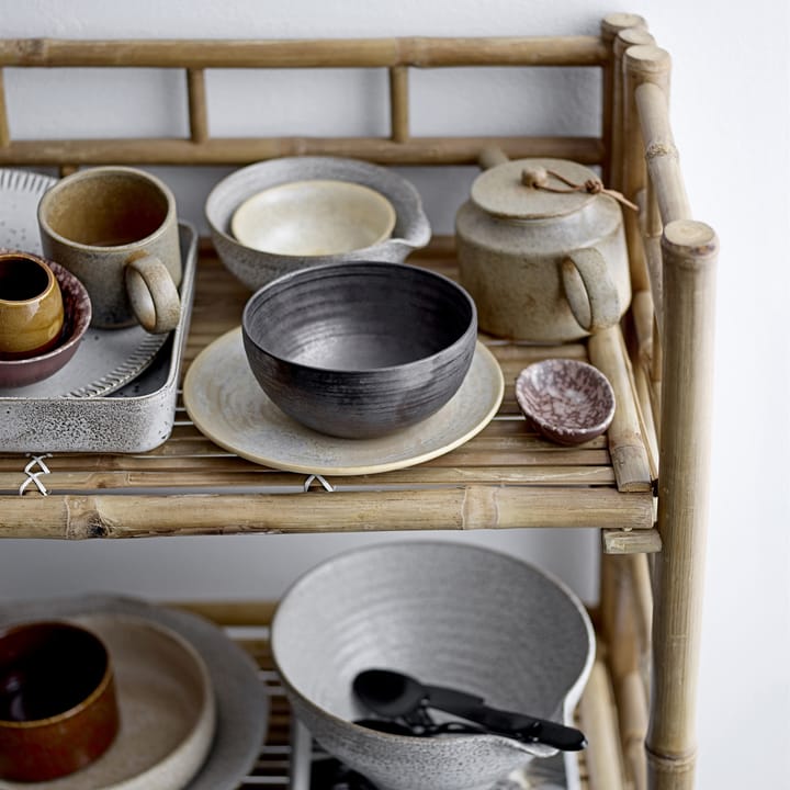 Thea tapasset aardewerk 4-dellen, Bruin Bloomingville
