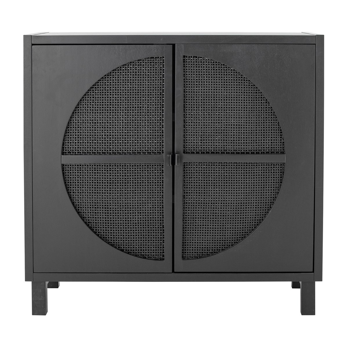 Bloomingville Trento kast 105x40x100 cm Zwart | Scandinavisch Interieur | Vitrinekasten | Zwart