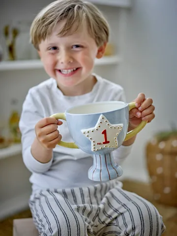 Trophy pot 23x16 cm - Blauw - Bloomingville