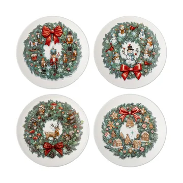Valentin bordje Ø12,5 cm 4-delig - Groen - Bloomingville
