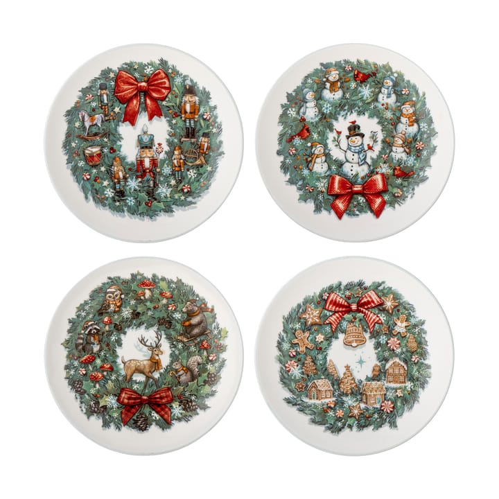 Valentin bordje Ø12,5 cm 4-delig - Groen - Bloomingville