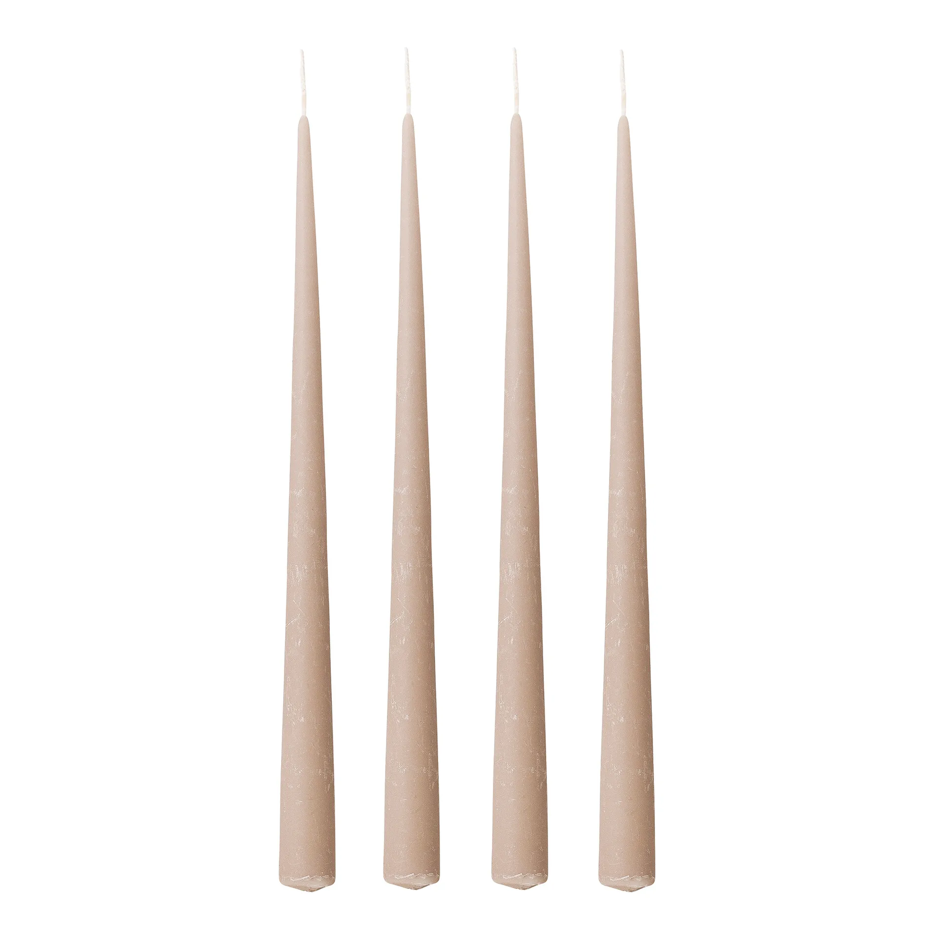 Velvet kaarsen 4-pack , Grijs Bloomingville