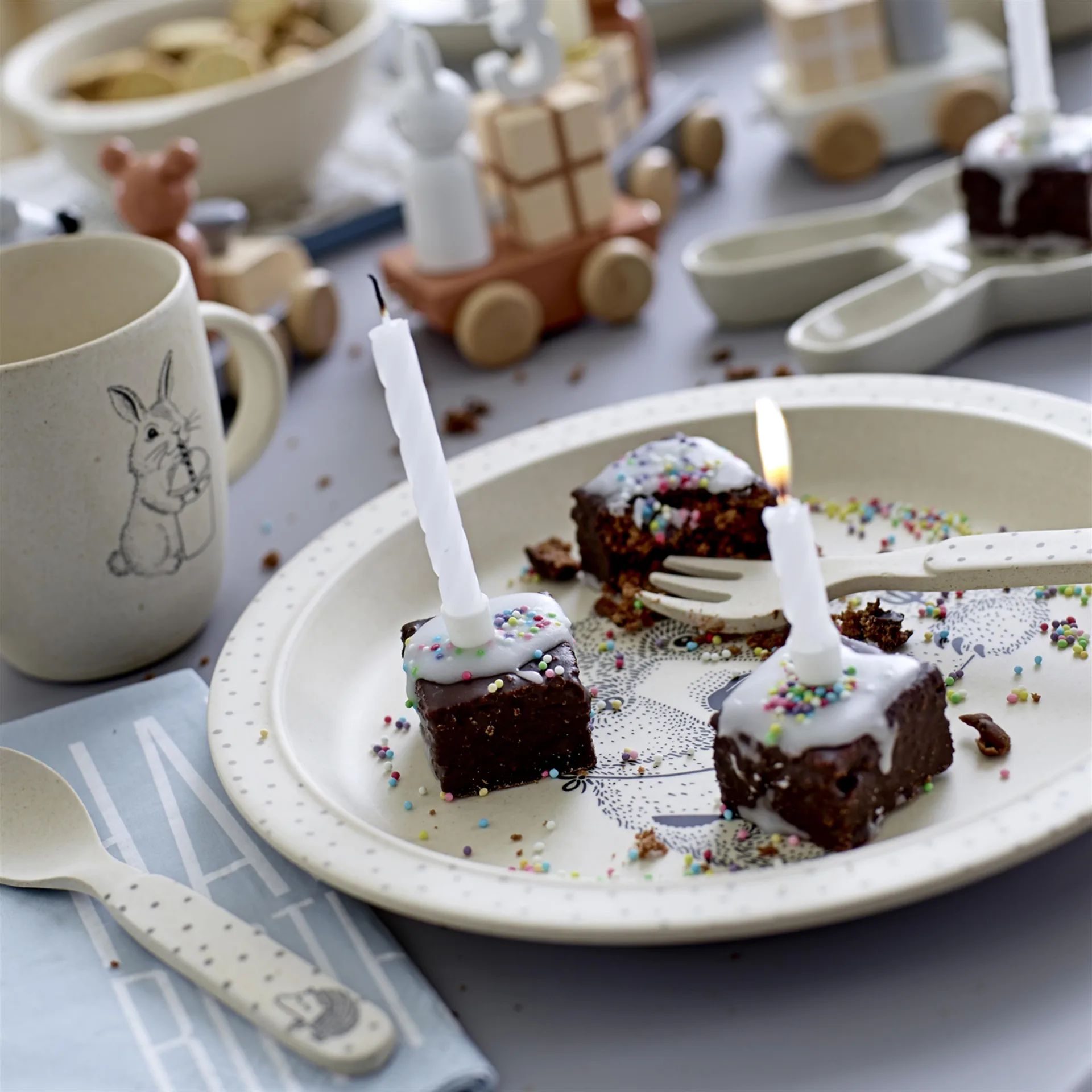 Verjaardag speelgoed trein, multi Bloomingville