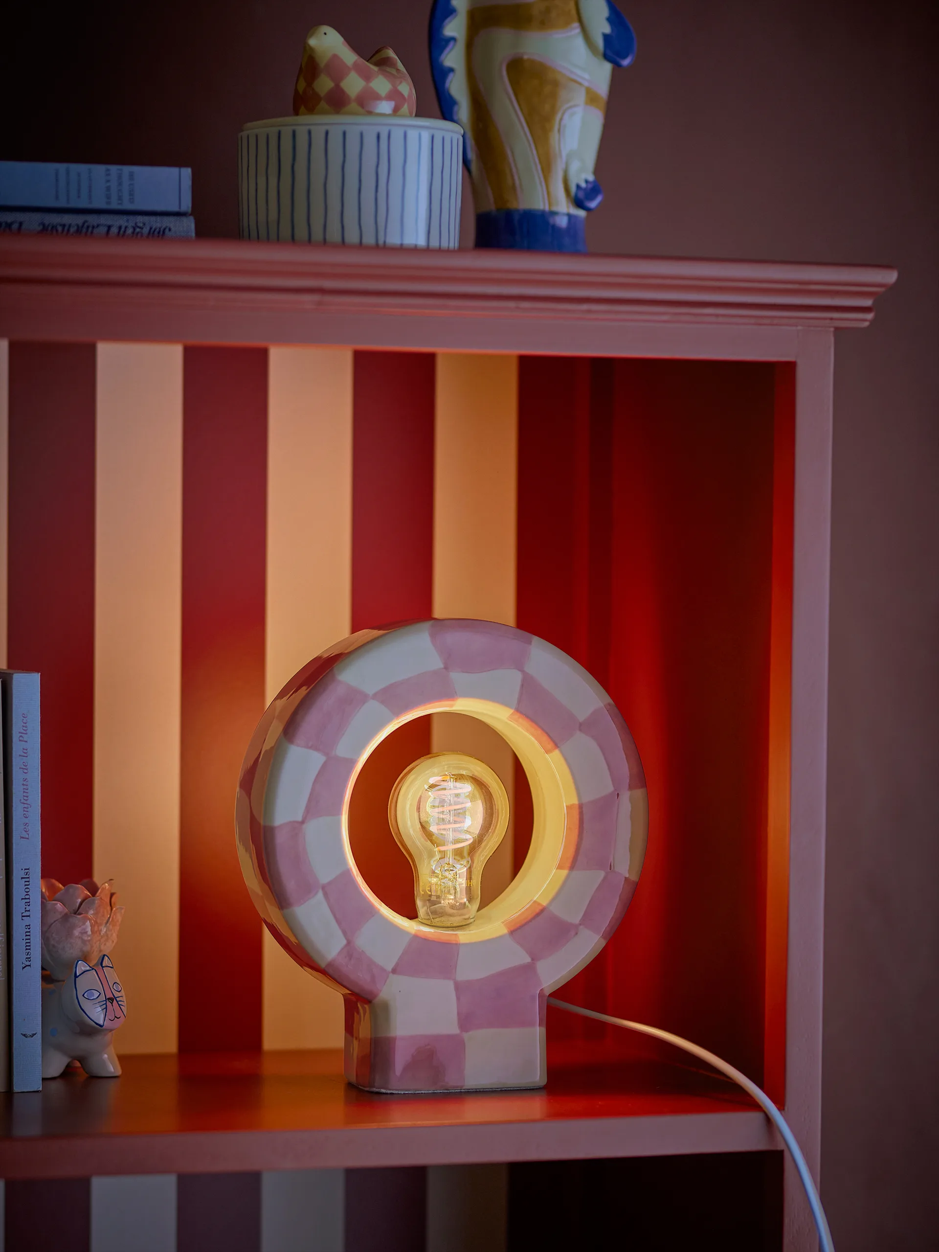 Vialini tafellamp 20,5x23,5 cm, Roos Bloomingville