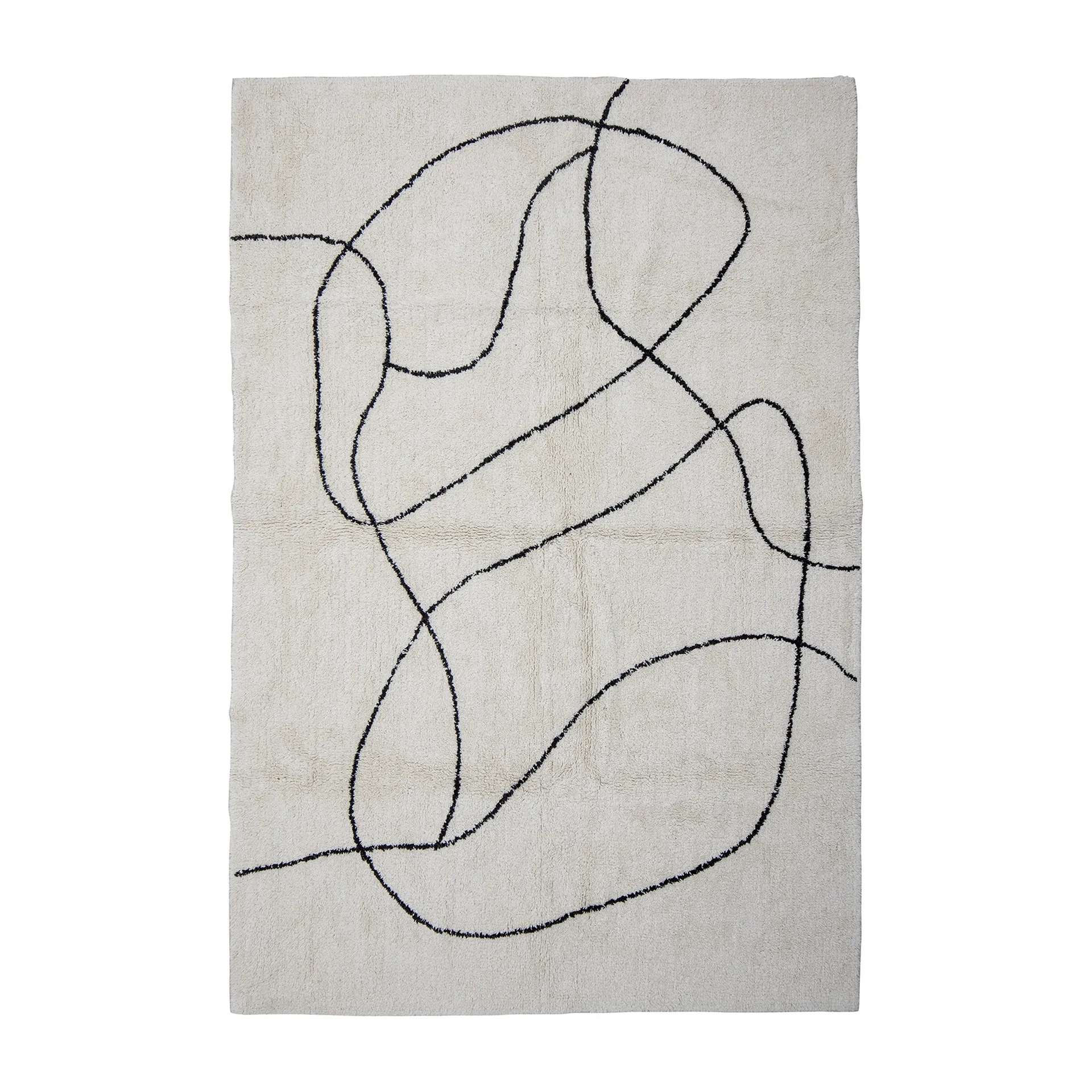 Viga vloerkleed 120x180 cm, Wit Bloomingville