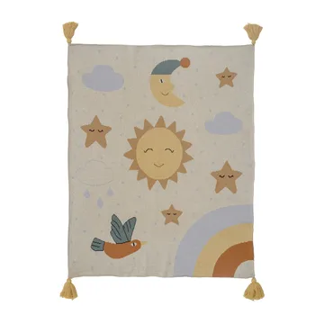 Vigge plaid 80x100 cm - Geel - Bloomingville