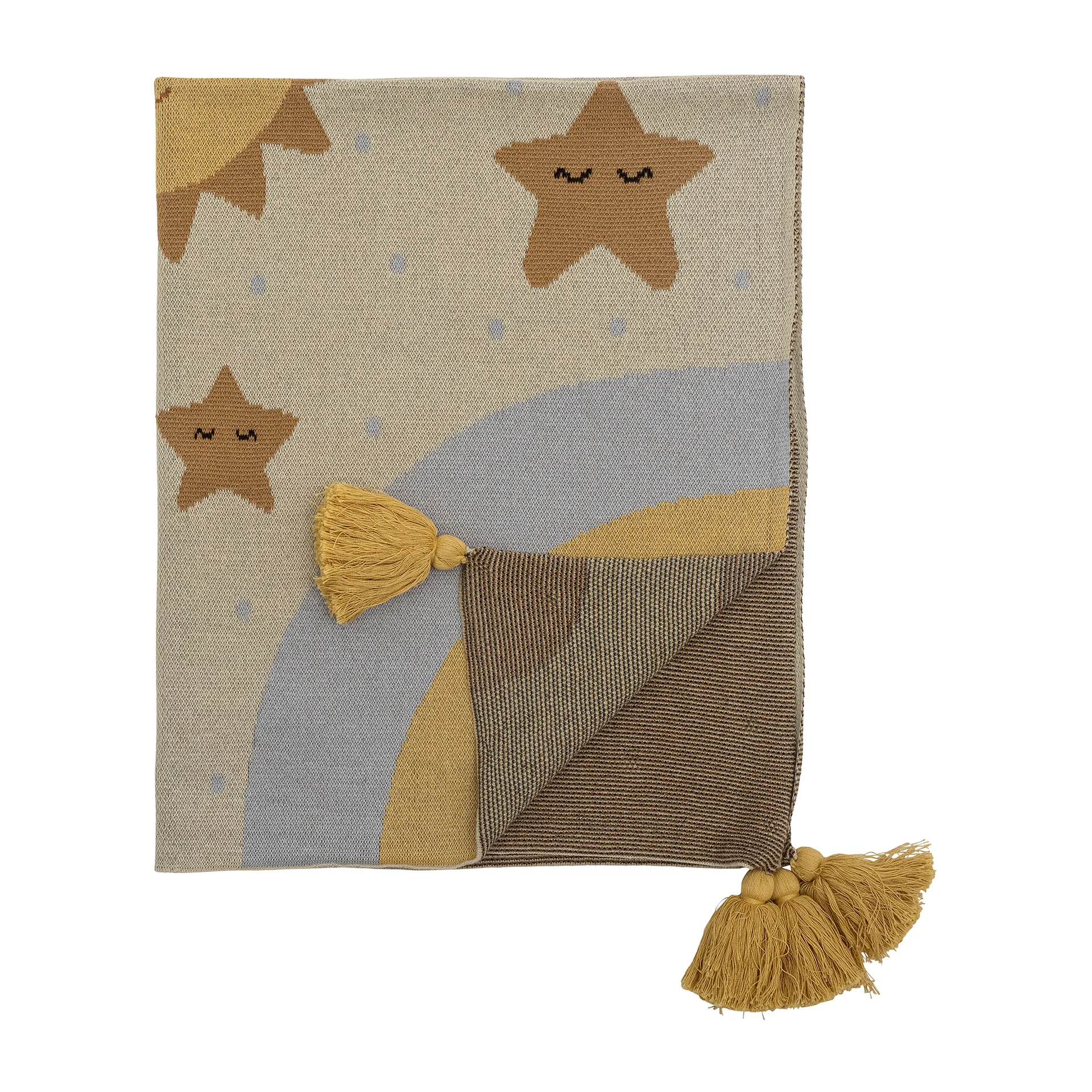 Vigge plaid 80x100 cm, Geel Bloomingville