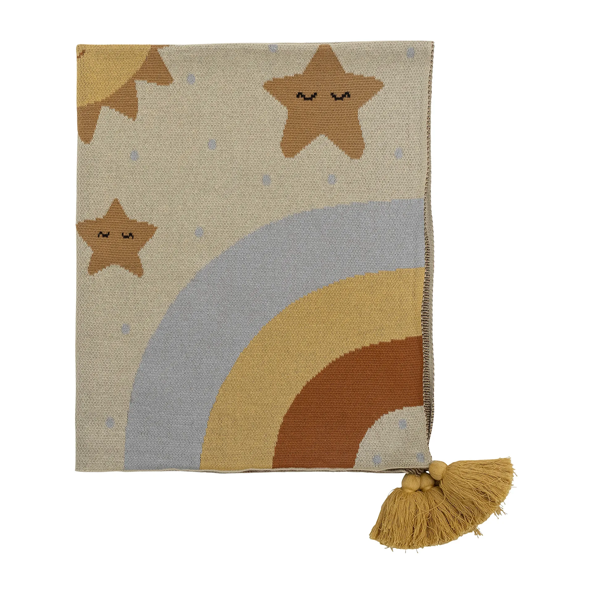 Vigge plaid 80x100 cm, Geel Bloomingville