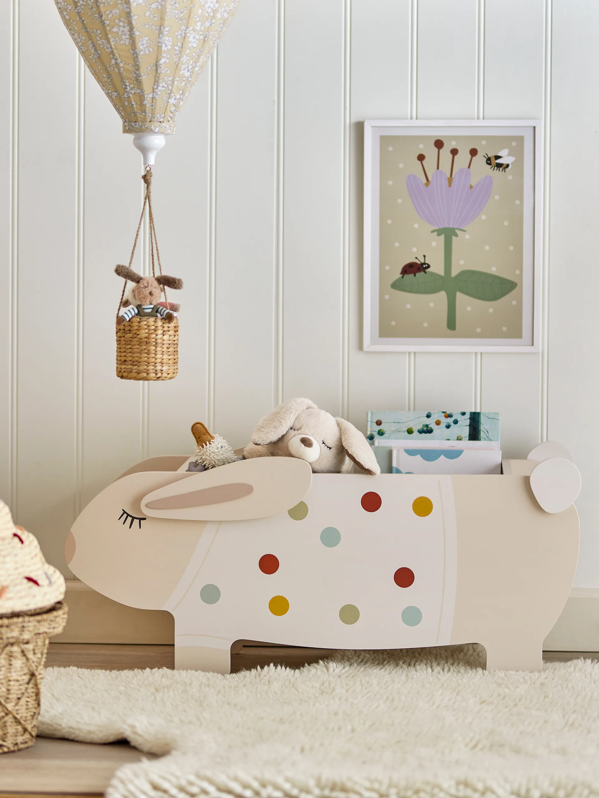 Villja boekenstand 87x38 cm, Wit Bloomingville