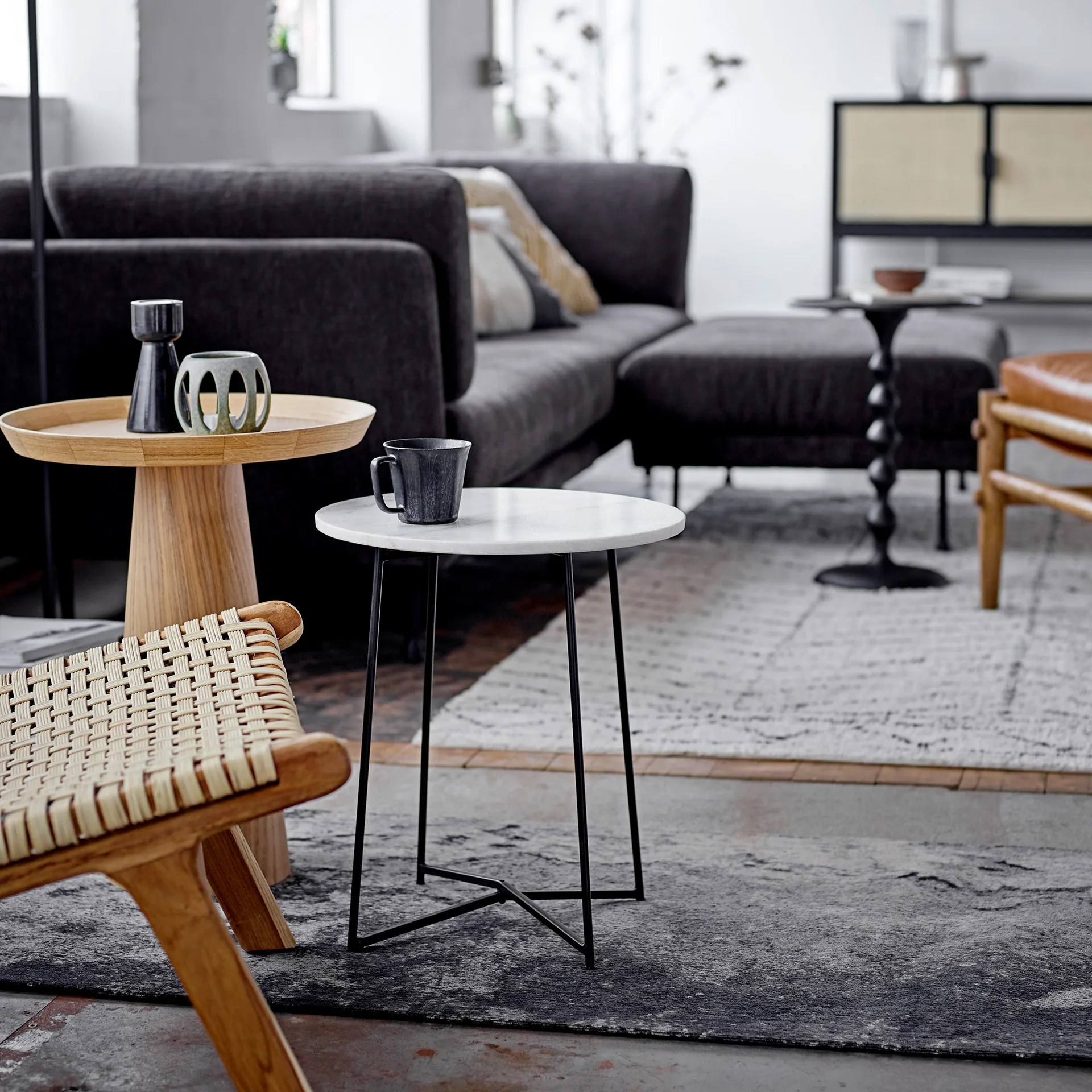 Yoko beker 32 cl 4-pack, Zwart Bloomingville