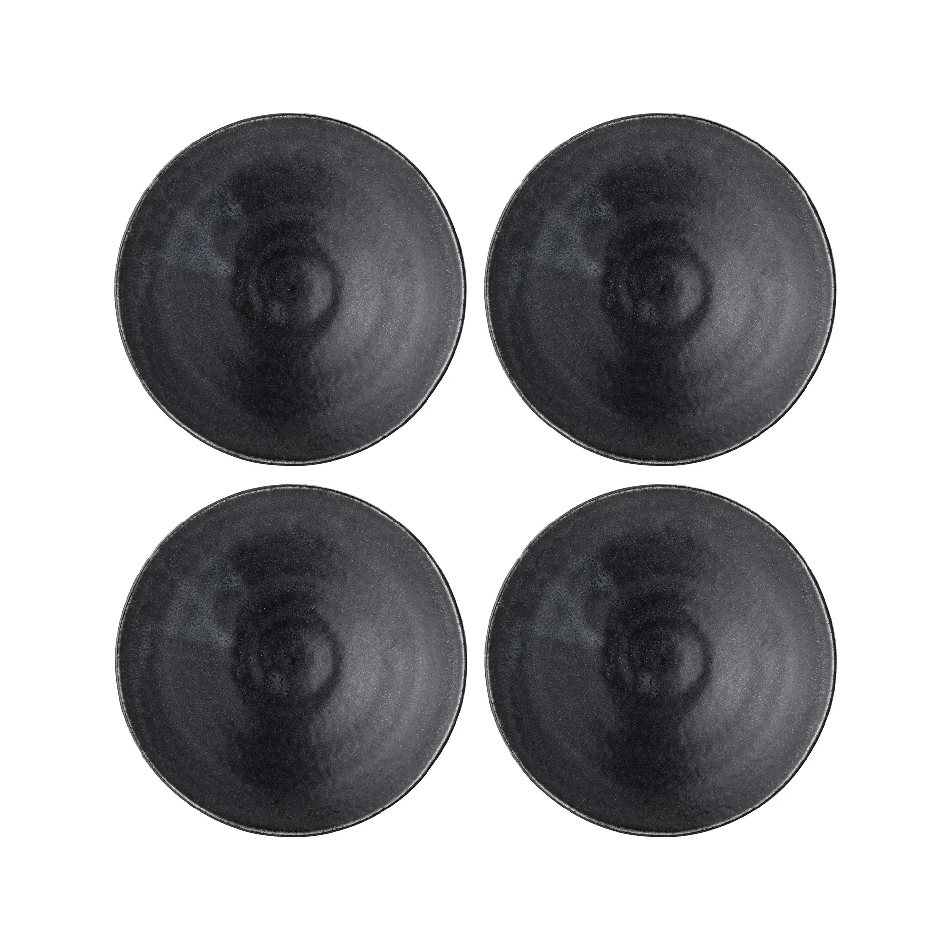 Yoko bord 16 cm 4-pack, Zwart Bloomingville