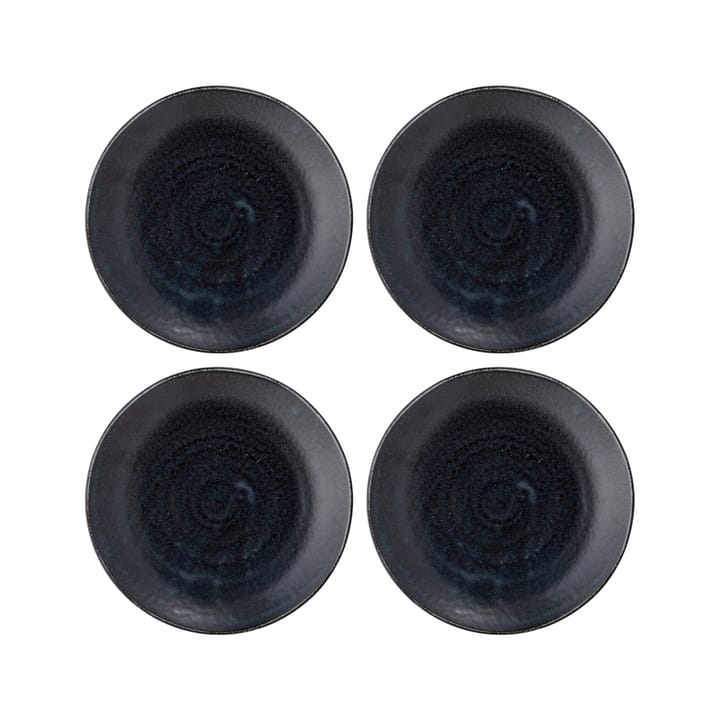 Yoko bord 24 cm 4-pack - Zwart - Bloomingville