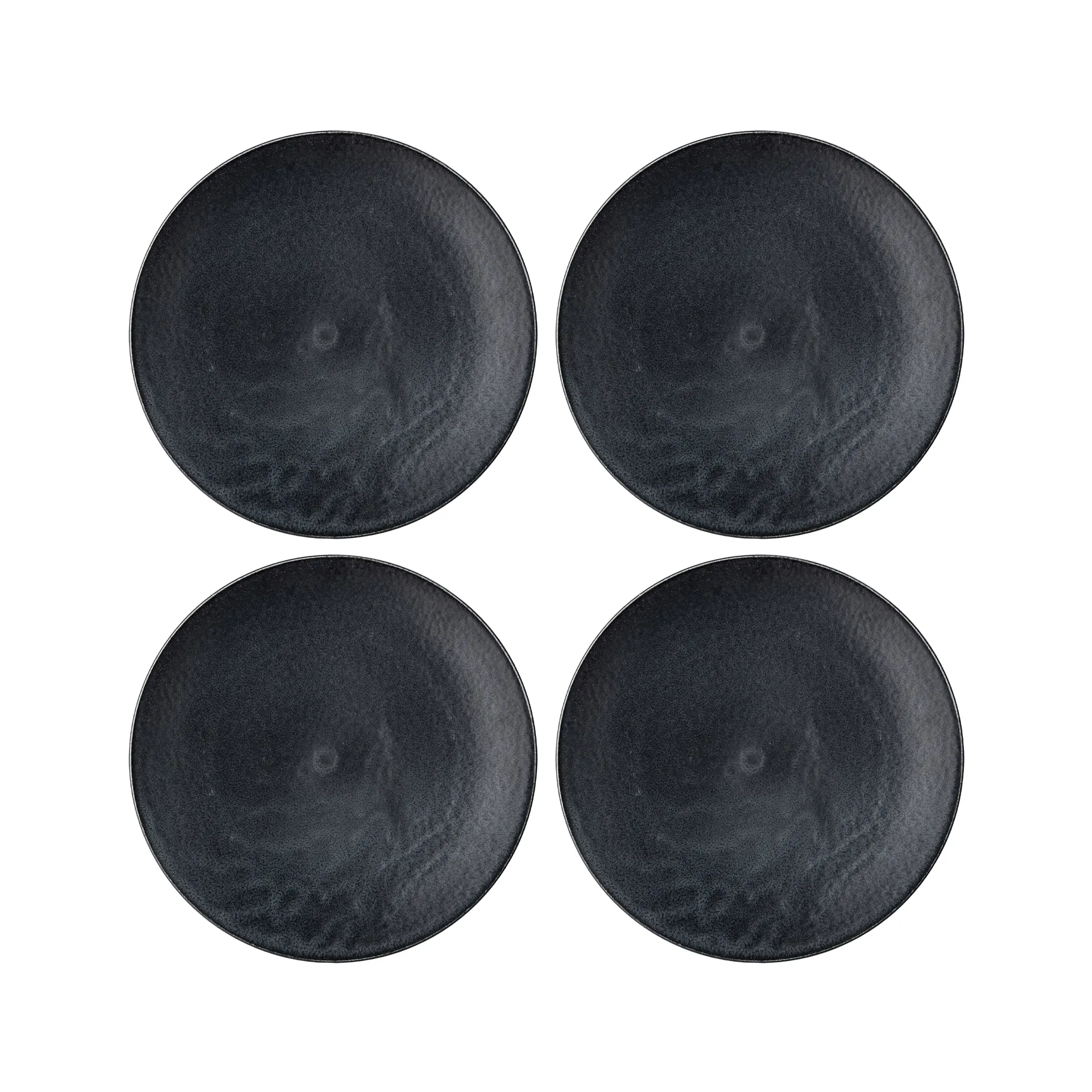 Yoko bord 27,5 cm 4-pack, Zwart Bloomingville