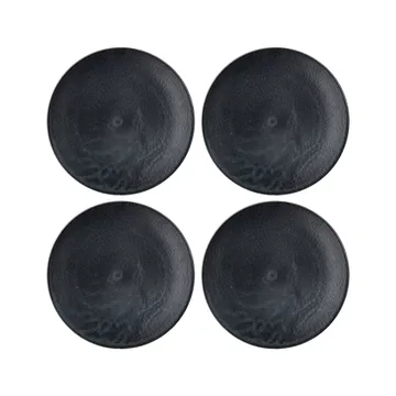 Yoko bord 27,5 cm 4-pack - Zwart - Bloomingville