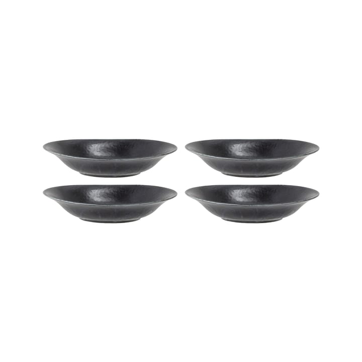 Yoko soepkom 20,5x23 cm 4-pack, Zwart Bloomingville