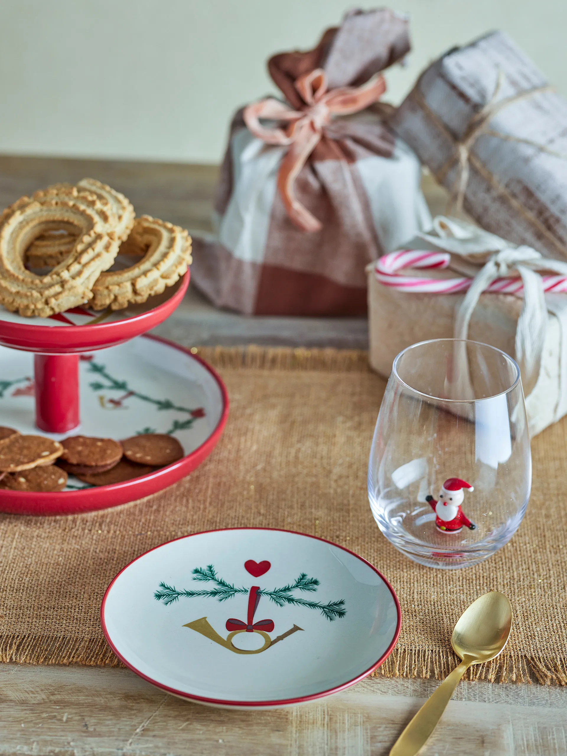 Yule bord Ø16 cm 2-pack, Wit Bloomingville