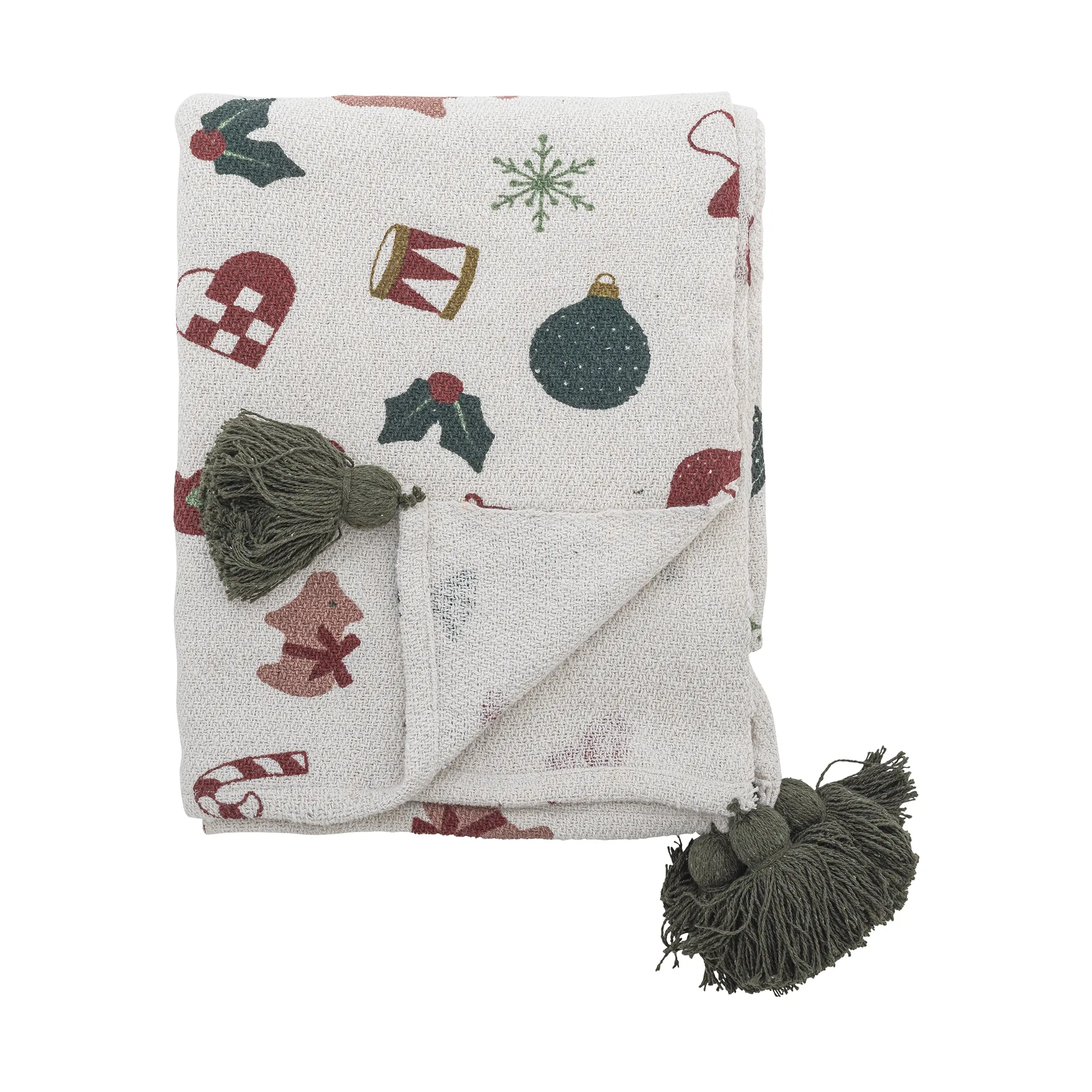 Yule deken 130x160 cm, Beige Bloomingville