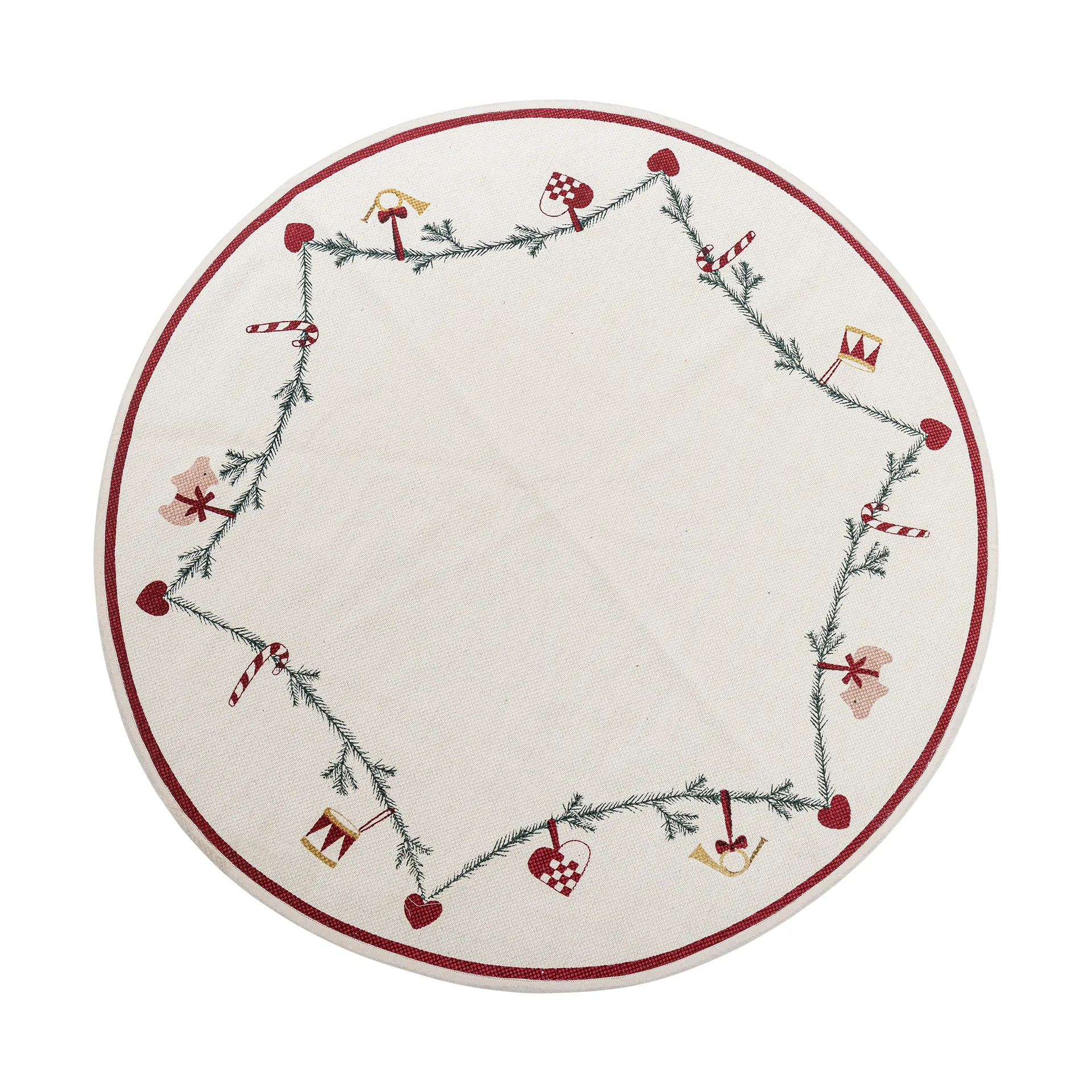 Yule kerstboomkleed Ø110 cm, Rood Bloomingville