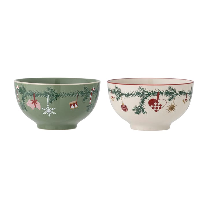 Yule kom 2-pack - Green - Bloomingville