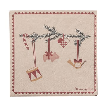 Yule papieren servetten 33x33 cm 20-pack - Multi - Bloomingville