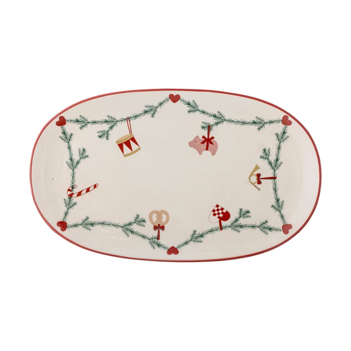 Yule serveerschaal 38,5x23 cm - Wit - Bloomingville