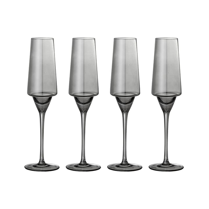 Yvette champagneglas 25 cl 4-pack - Grijs - Bloomingville