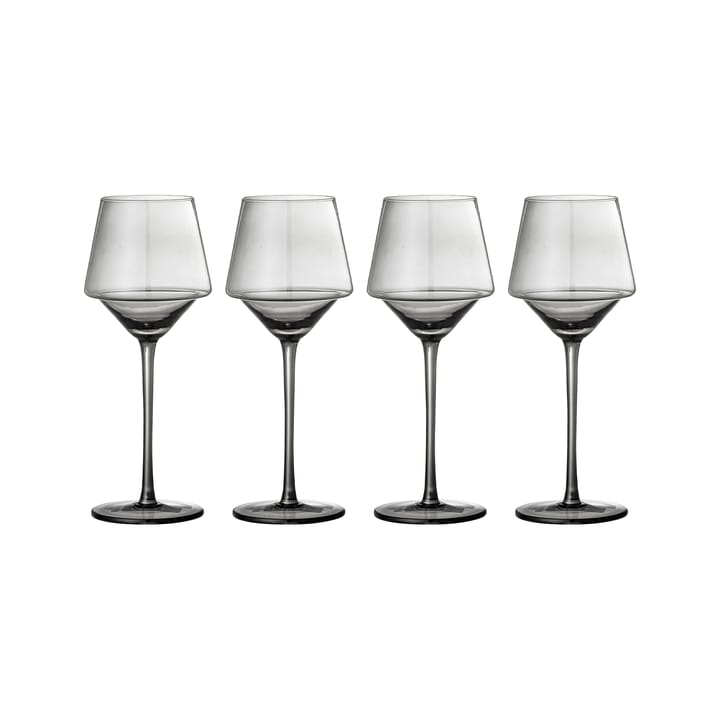 Yvette wijnglas 33 cl 4-pack - Grijs - Bloomingville
