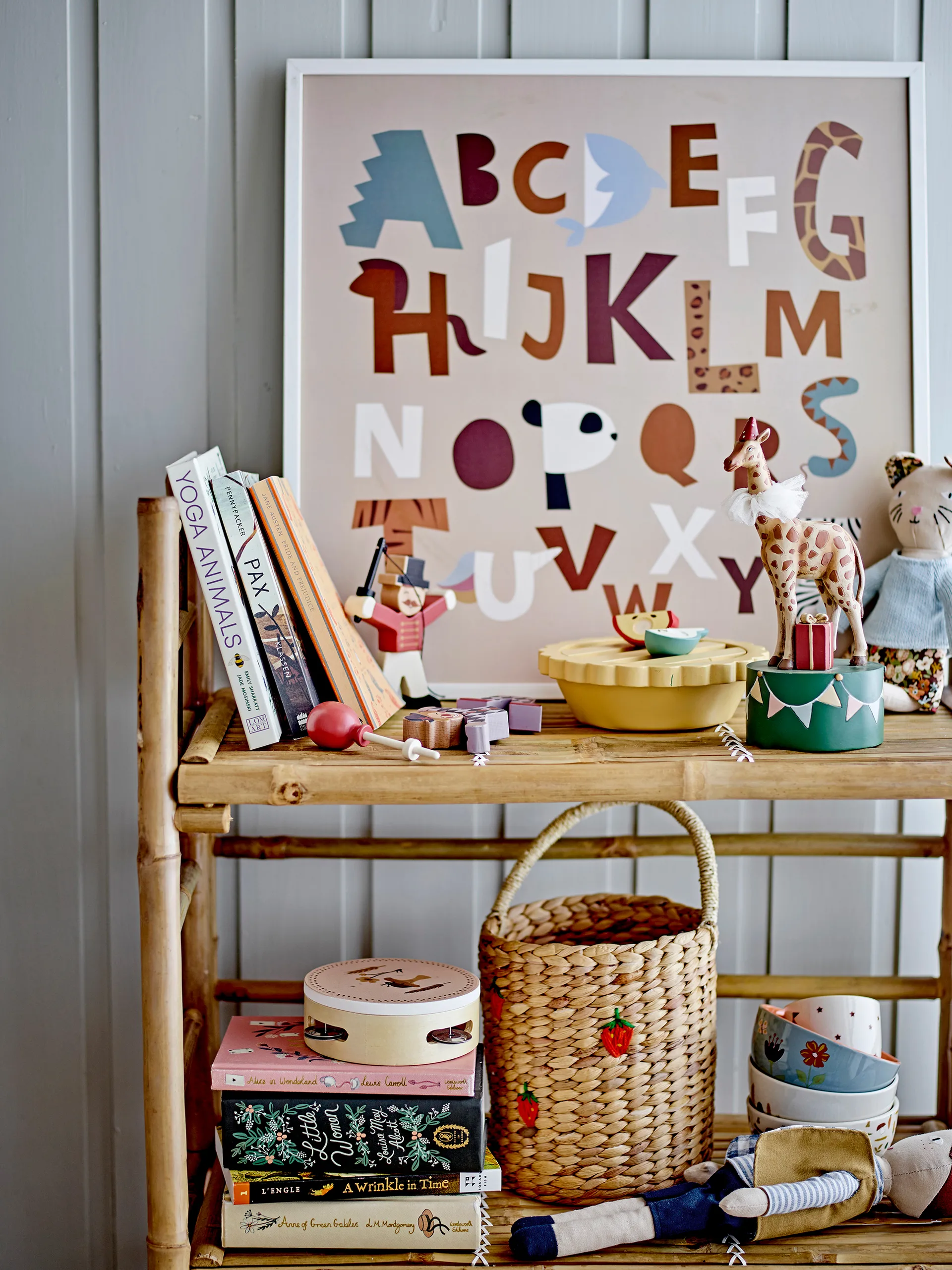 Zep boekenkast 66x105 cm, Bamboe Bloomingville