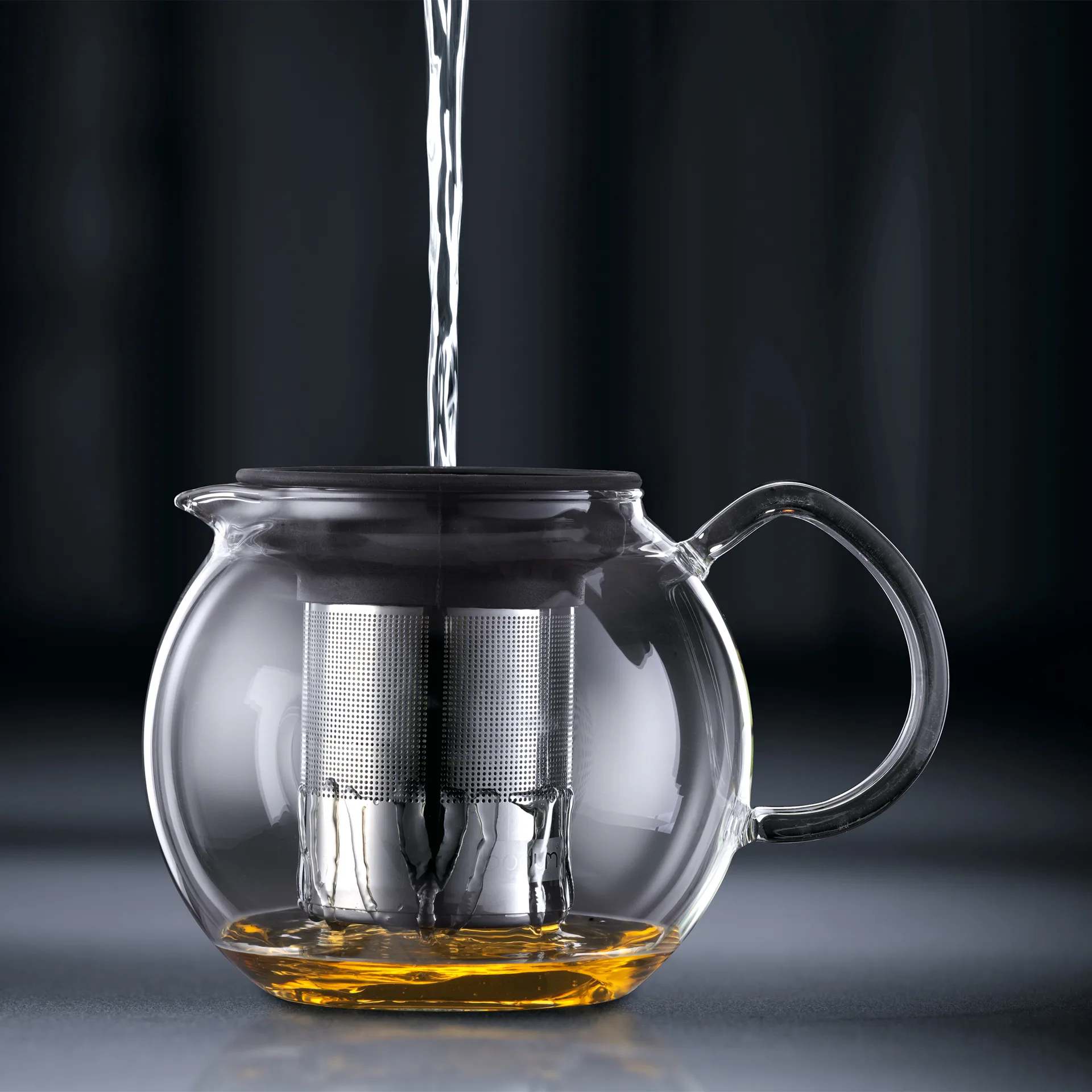 Assam theepot chroom, 1 l. Bodum