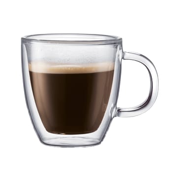 Bistro dubbelwandig glas met handvat 2-pack - 0,3 l. - Bodum
