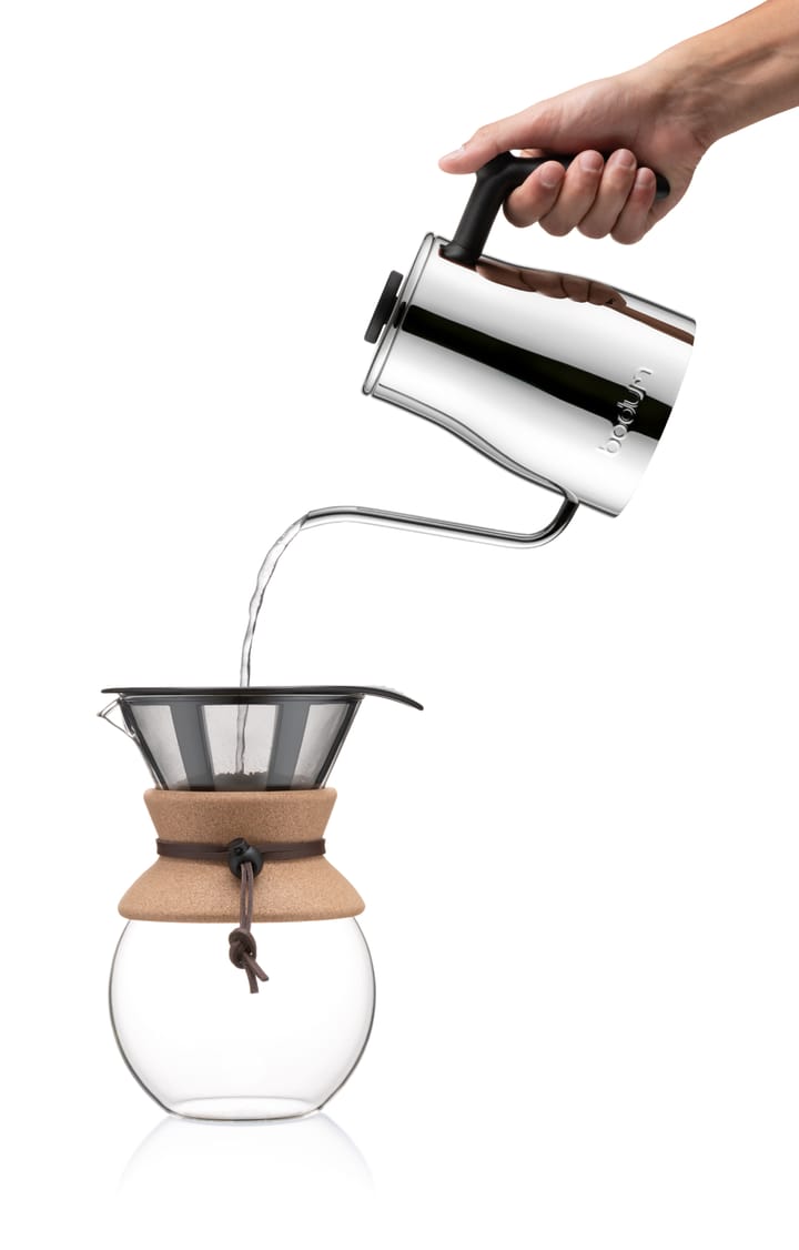 Bistro svanhals fluitketel 8 koppen, Chrome Bodum