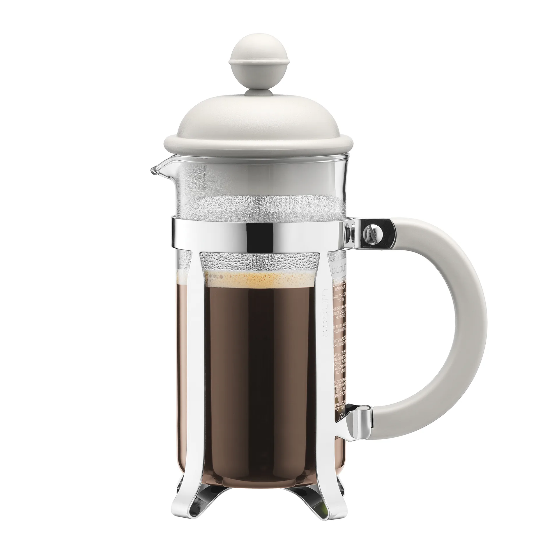 Caffettiera koffiepers wit, 3 koppen Bodum