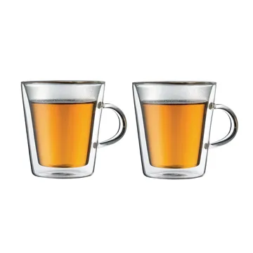 Canteen dubbelle laag glas met handvat 2-pack - 0.2 l - Bodum