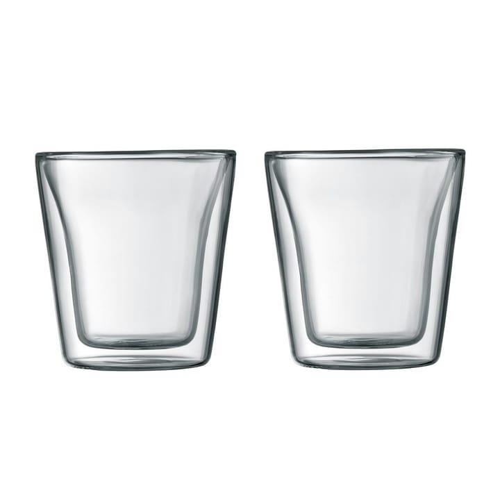 Canteen dubbelwandig glas 2-pack - 0.1 l - Bodum