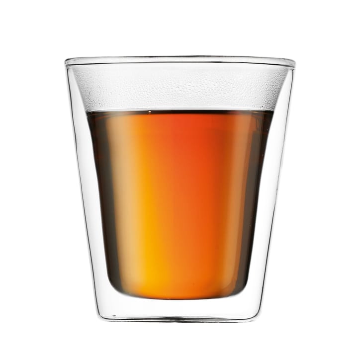 Canteen dubbelwandig glas 2-pack, 0.2 l Bodum