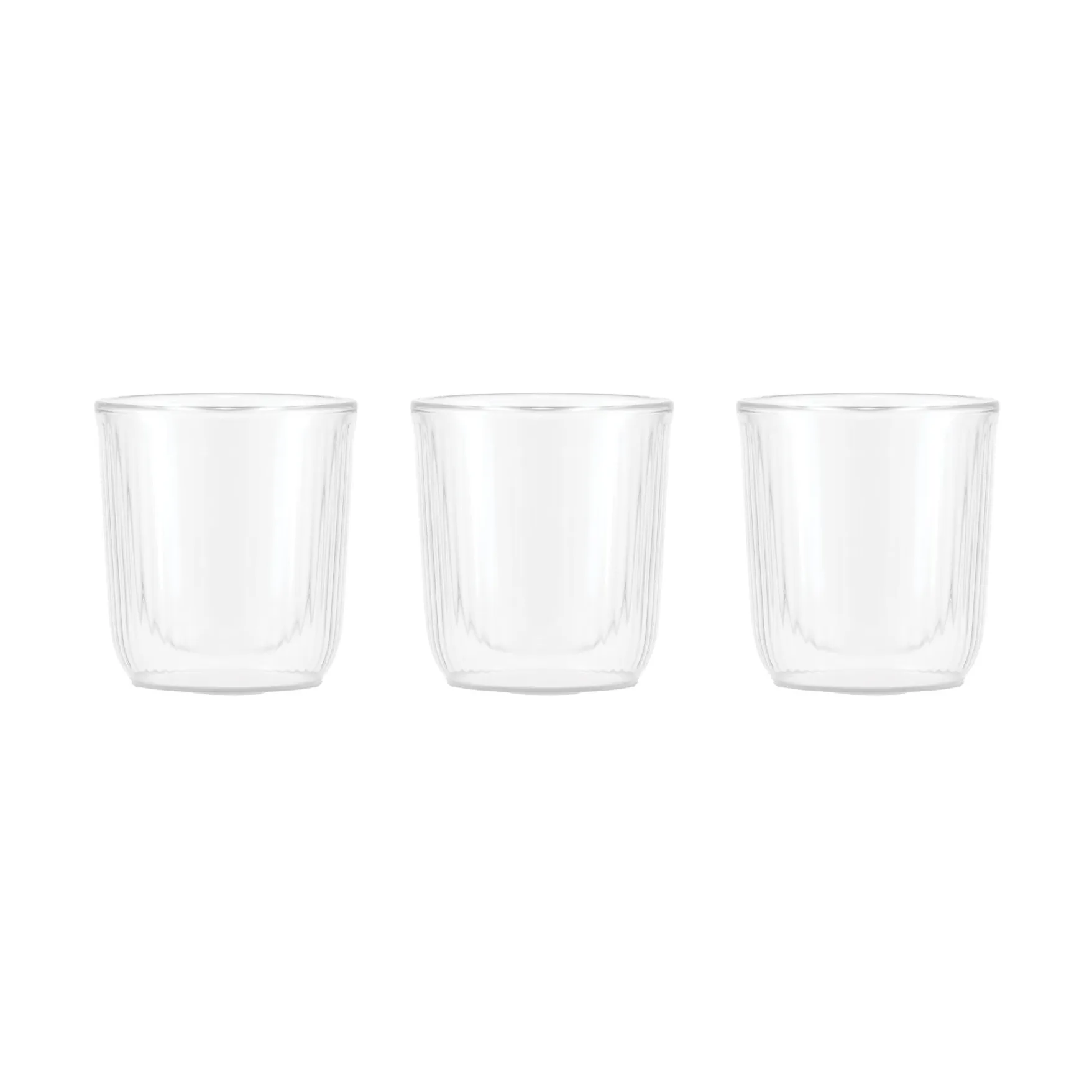 Douro dubbelwandig sakeglas 6 cl 3-pack, Helder-bambu Bodum