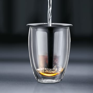 Tea For One glas met theezeef - zwart - Bodum