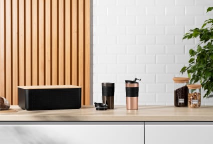 Travel mug reismok 35 cl, Gun metal Bodum
