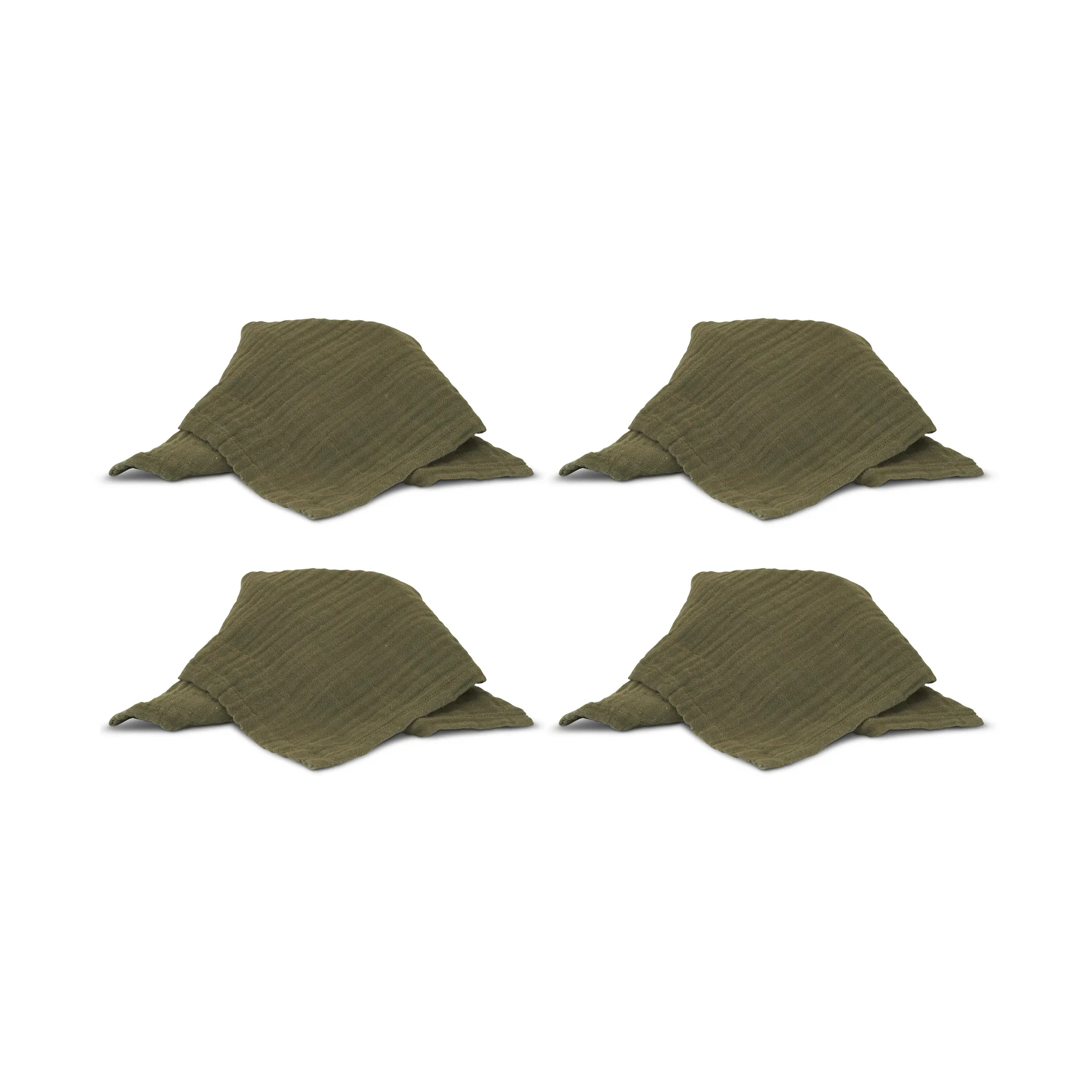 Astrid servet 40x40 cm 4-pack, Groen Boel & Jan