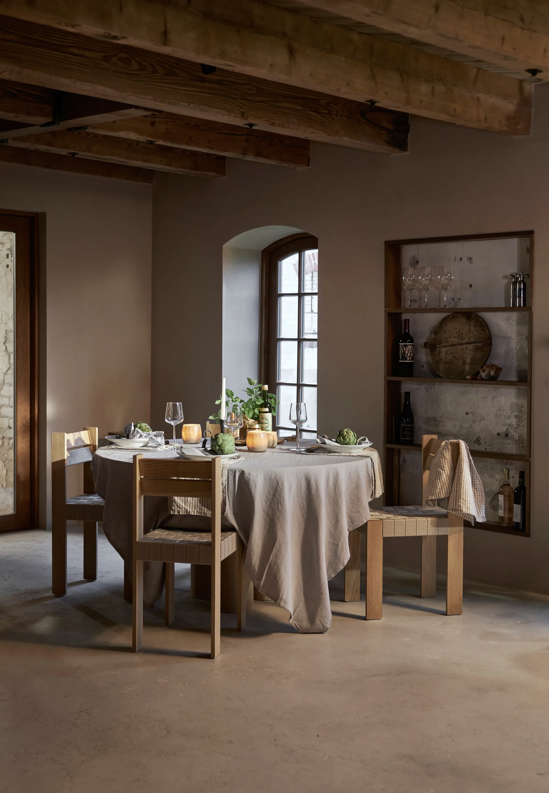 Billie tafelkleed 150x250 cm, Paars Boel & Jan