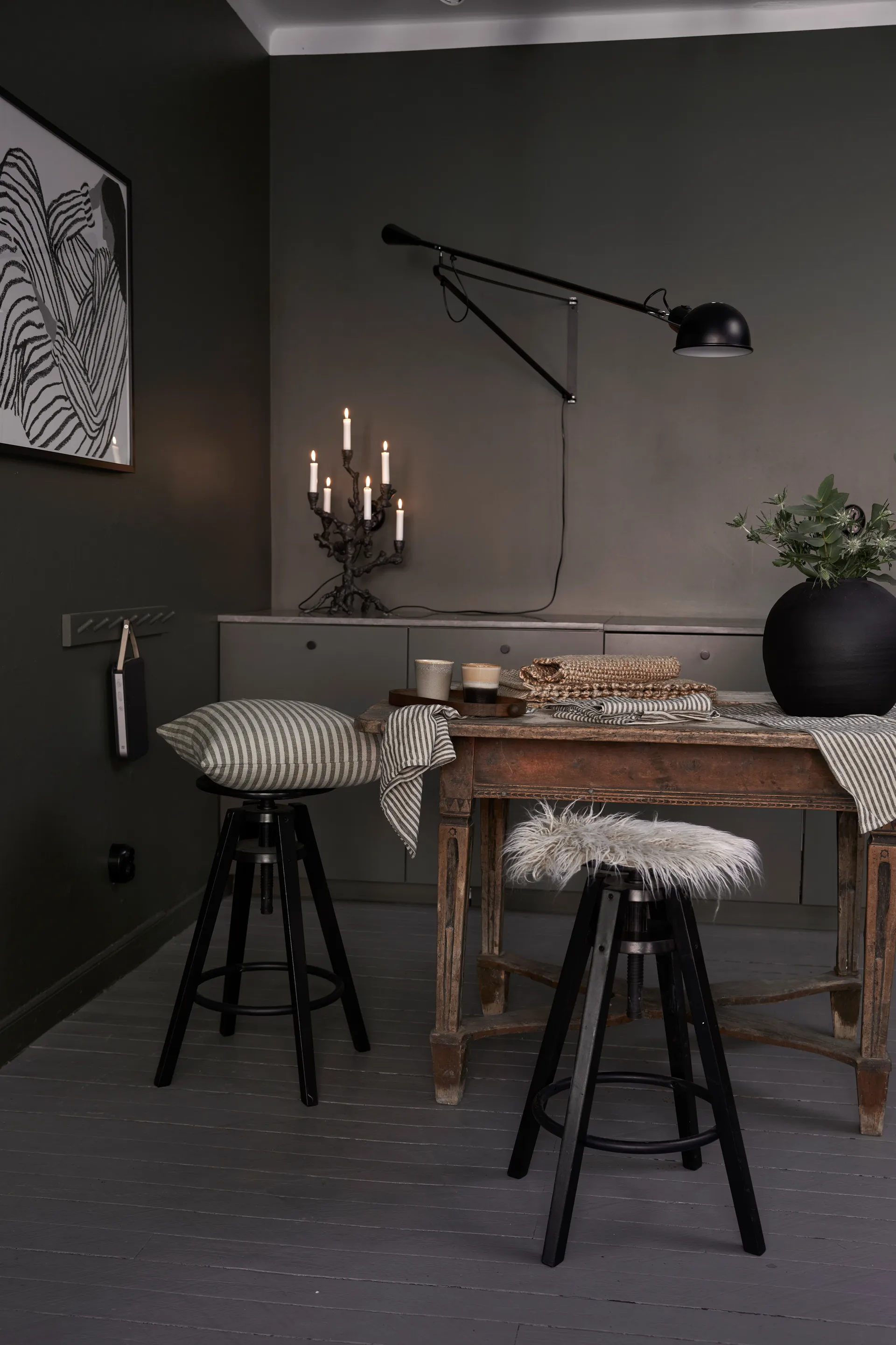 Dolly stoelkussen Ø35 cm, Bruin Boel & Jan